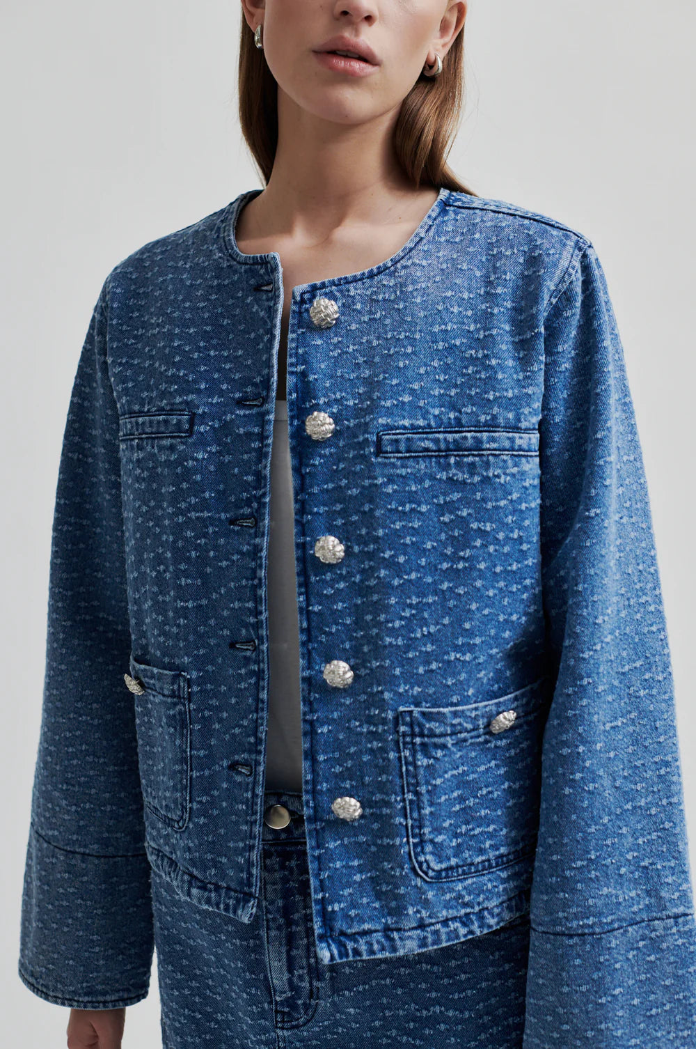 Angola Denim Jacket | Blue Denim