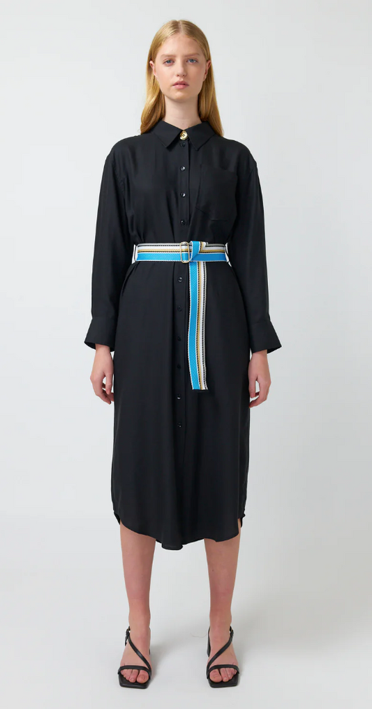 Maris Shirt Dress | Black