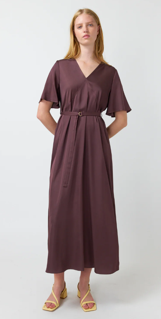 Cleo Dress | Aubergine