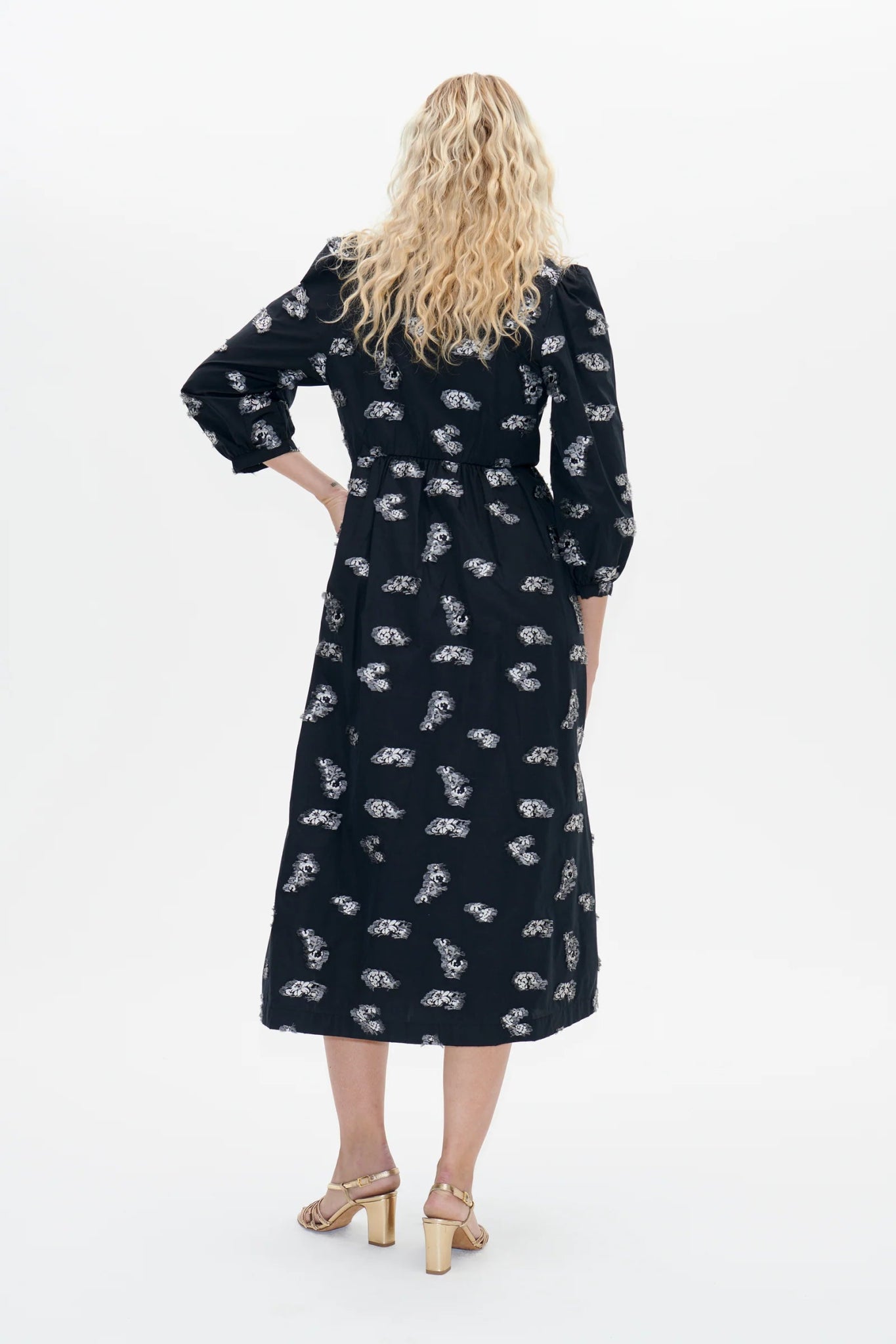 Baum Und Pferdgarten | Asina Dress | Black Bouquet Jacquard | Palm Boutique