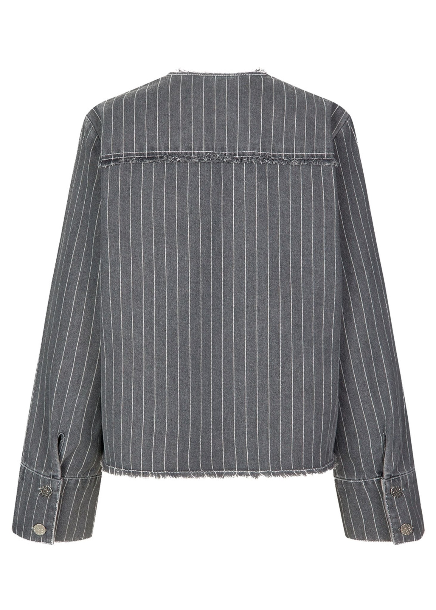 Baum Und Pferdgarten | Bo Jacket | Grey Pinstripe Denim | Palm Boutique