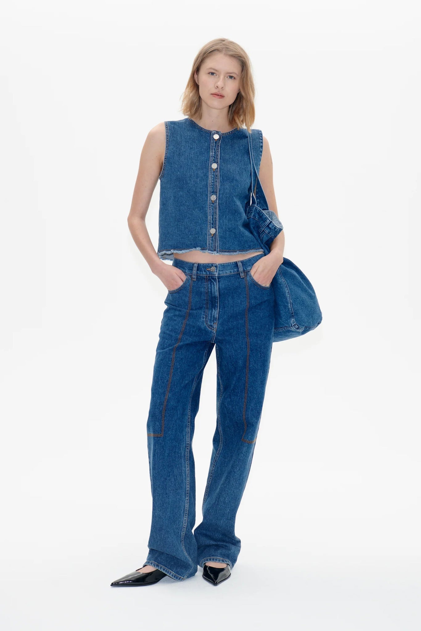 Baum Und Pferdgarten | Madine Top | Classic Blue Denim | Palm Boutique