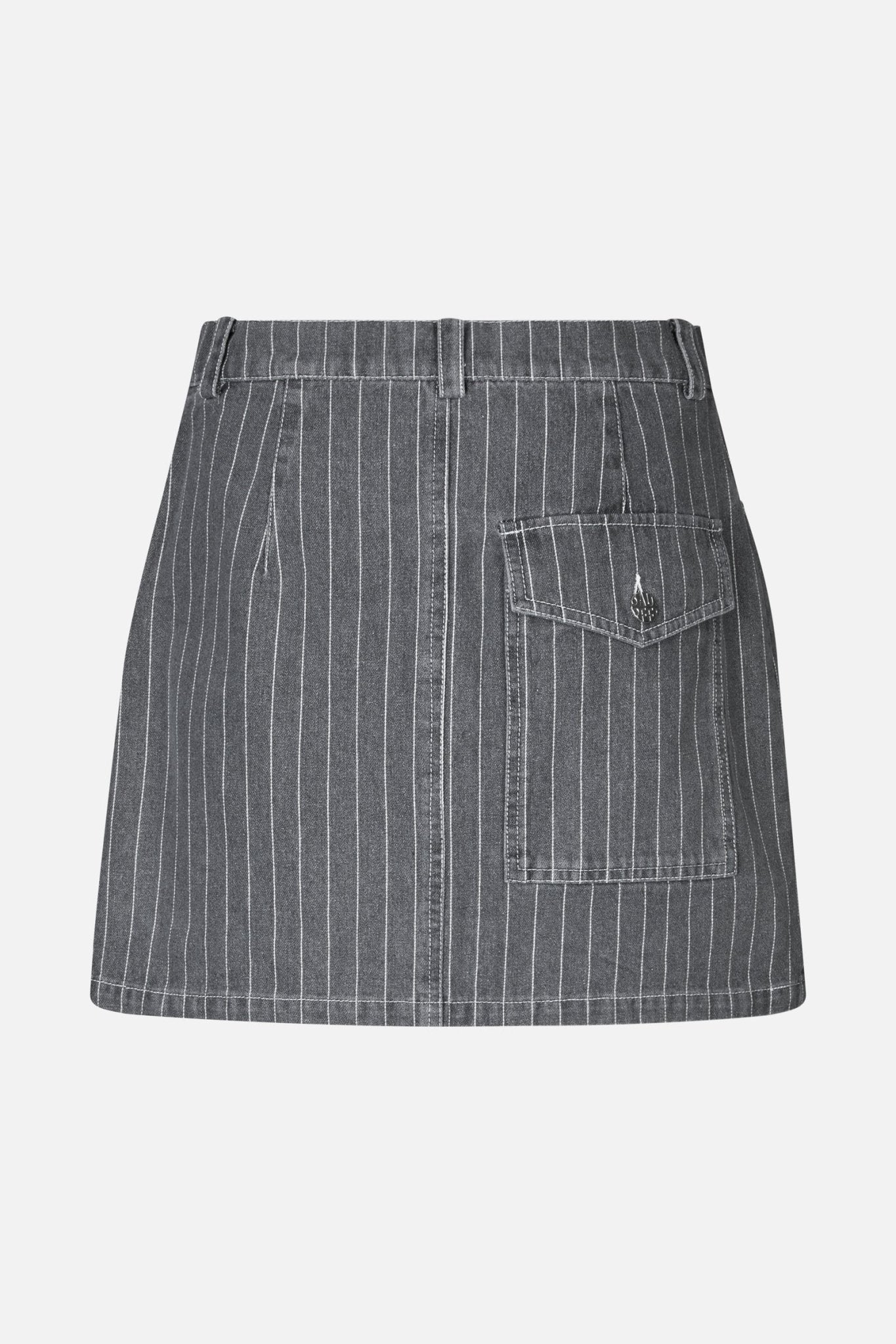 Baum Und Pferdgarten | Sali Skirt | Grey Pinstripe Denim | Palm Boutique