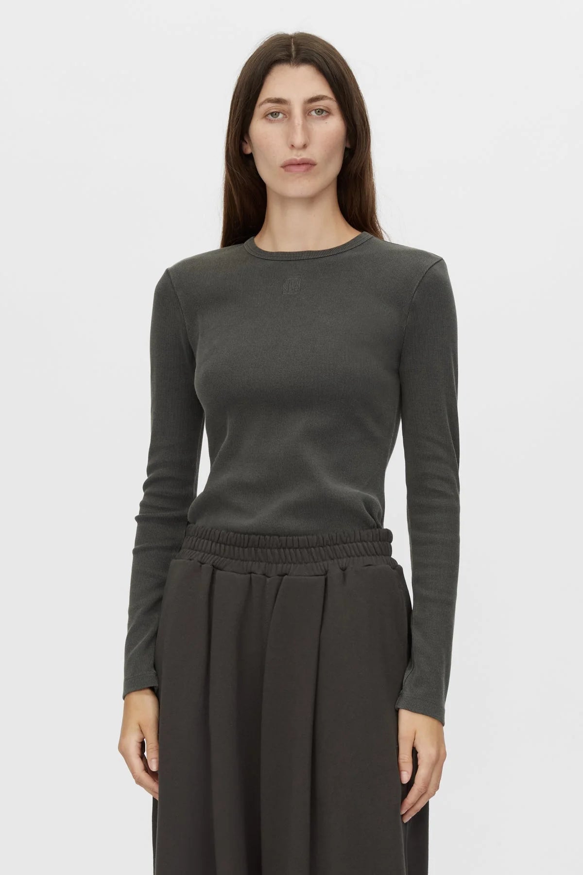 Camilla and Marc | Abel Long Sleeve Top | Chicago Grey | Palm Boutique