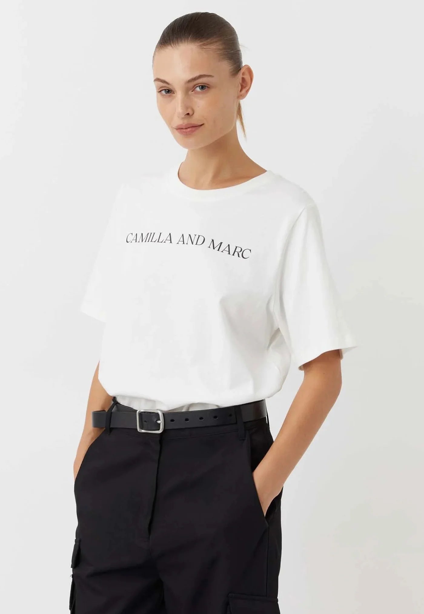 Camilla and Marc | Asher Tee | White/Black | Palm Boutique