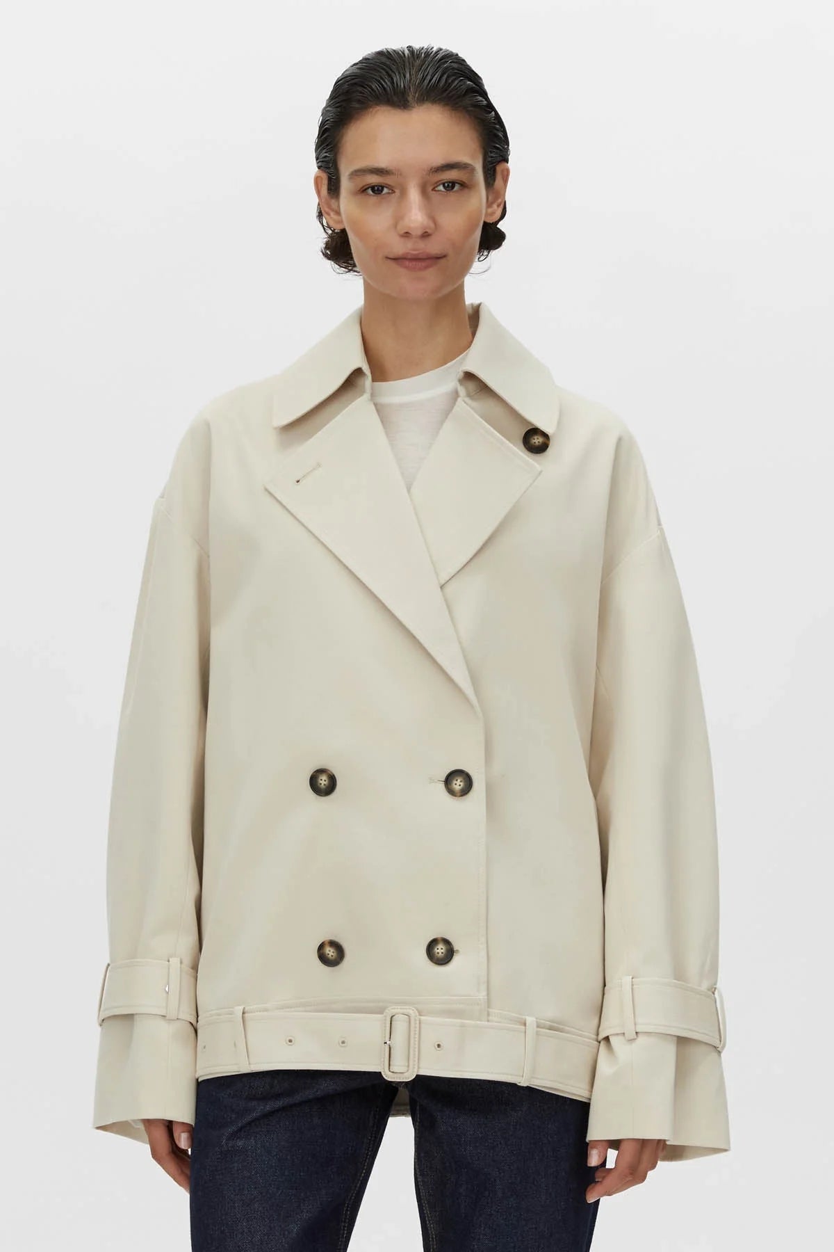 Camilla and Marc | Neroli Short Trench | Alabaster | Palm Boutique