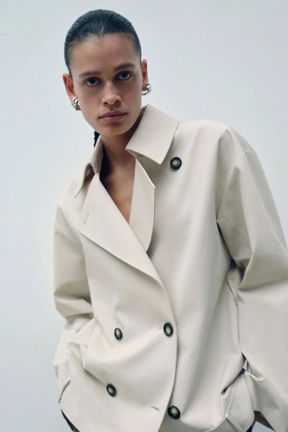 Camilla and Marc | Neroli Short Trench | Alabaster | Palm Boutique