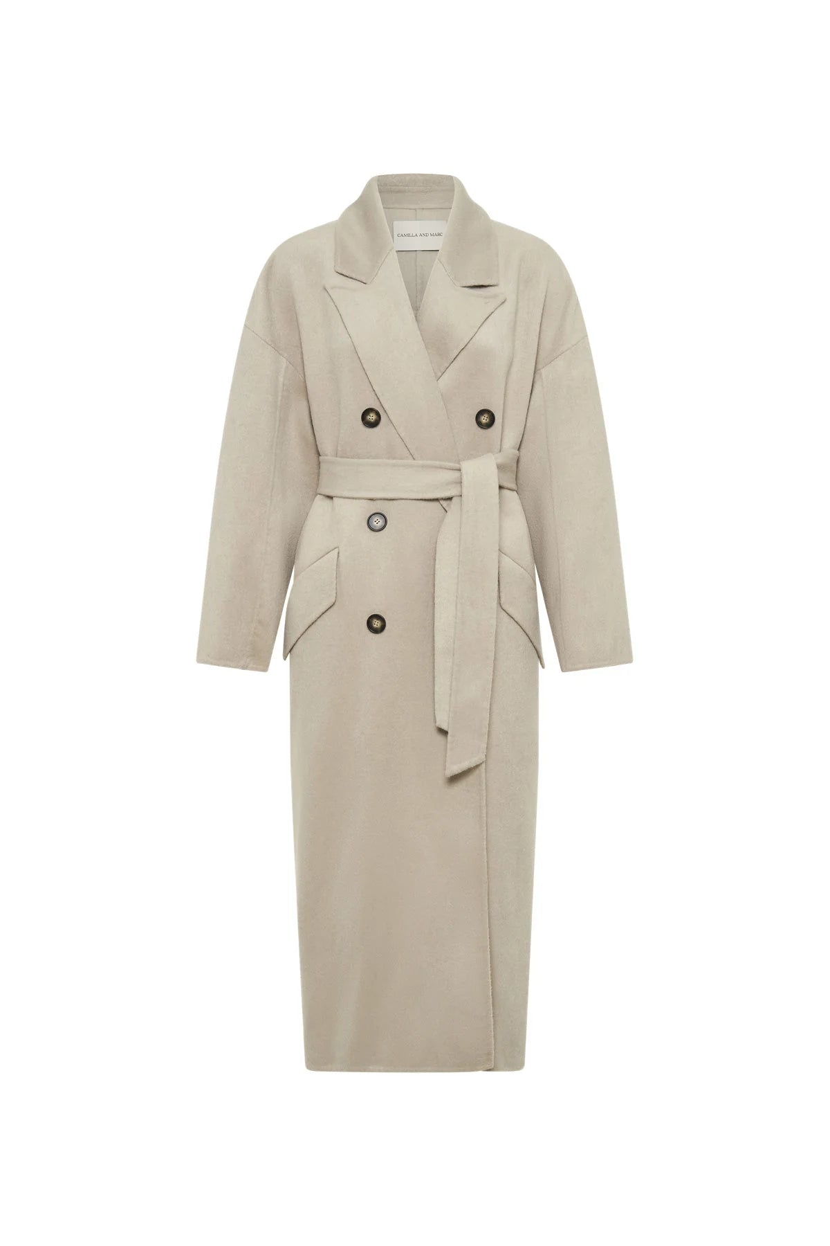 Camilla and Marc | Novy Coat | Stone | Palm Boutique