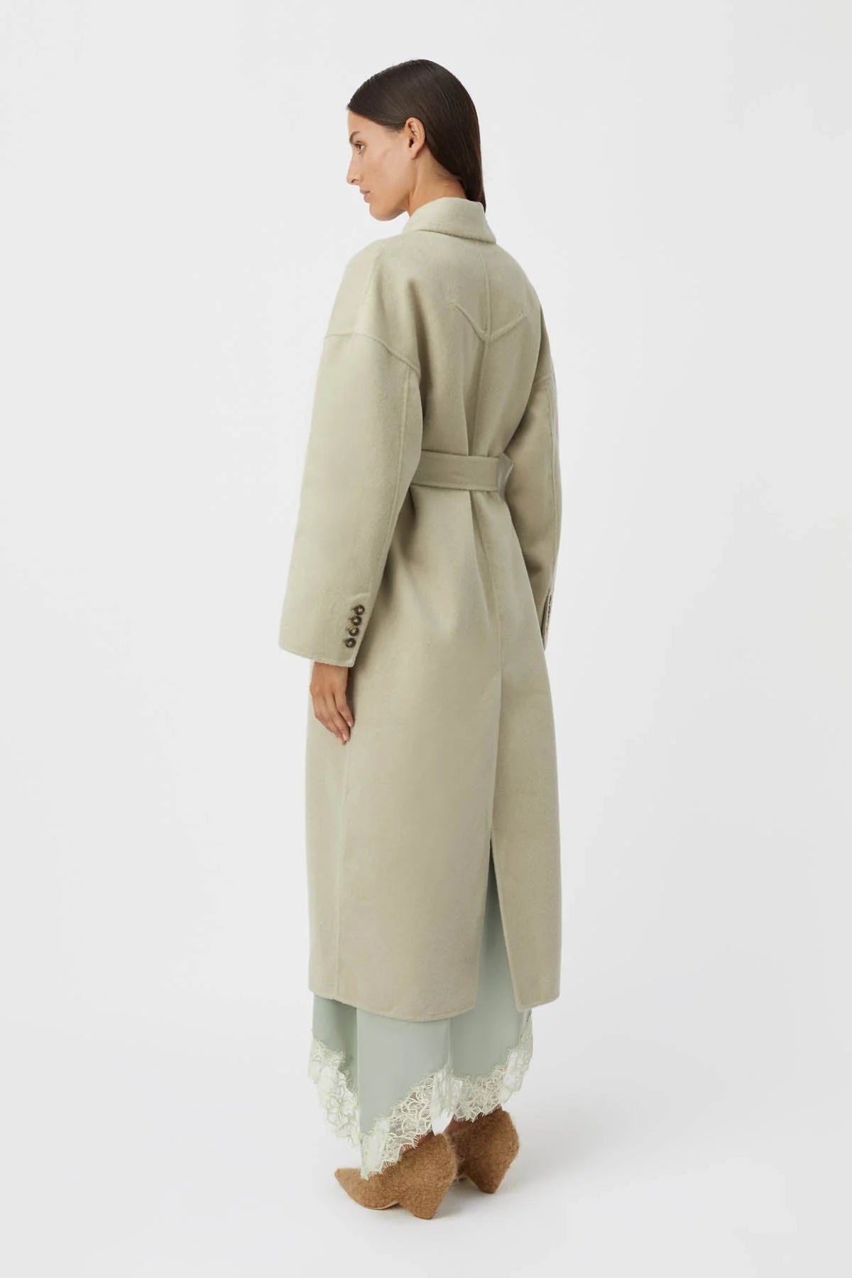 Camilla and Marc | Novy Coat | Stone | Palm Boutique