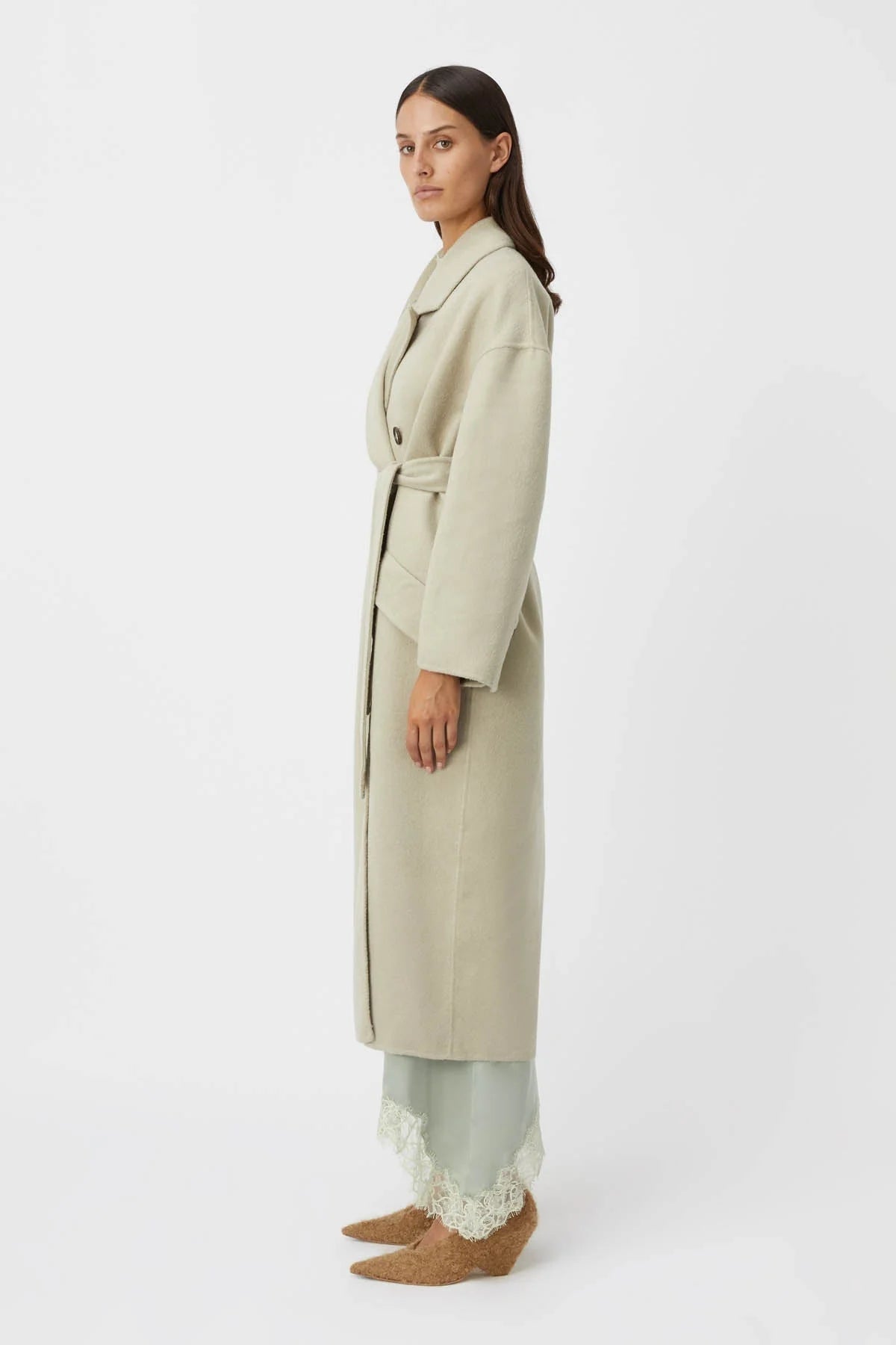 Camilla and Marc | Novy Coat | Stone | Palm Boutique