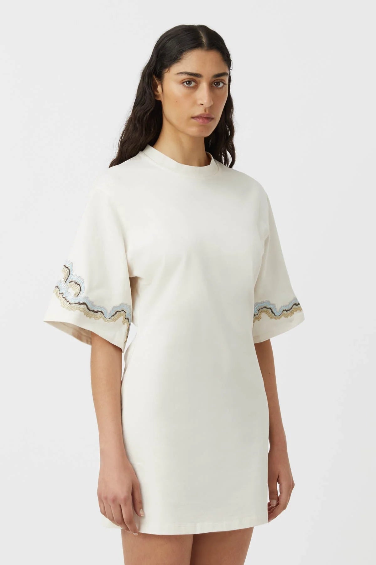 Camilla and Marc | Serene Tee Dress | Light White | Palm Boutique