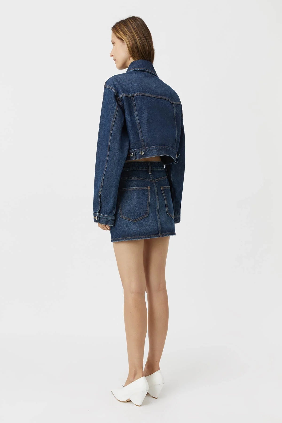 Camilla and Marc | Stevie Denim Mini Skirt | Almost Indigo | Palm Boutique