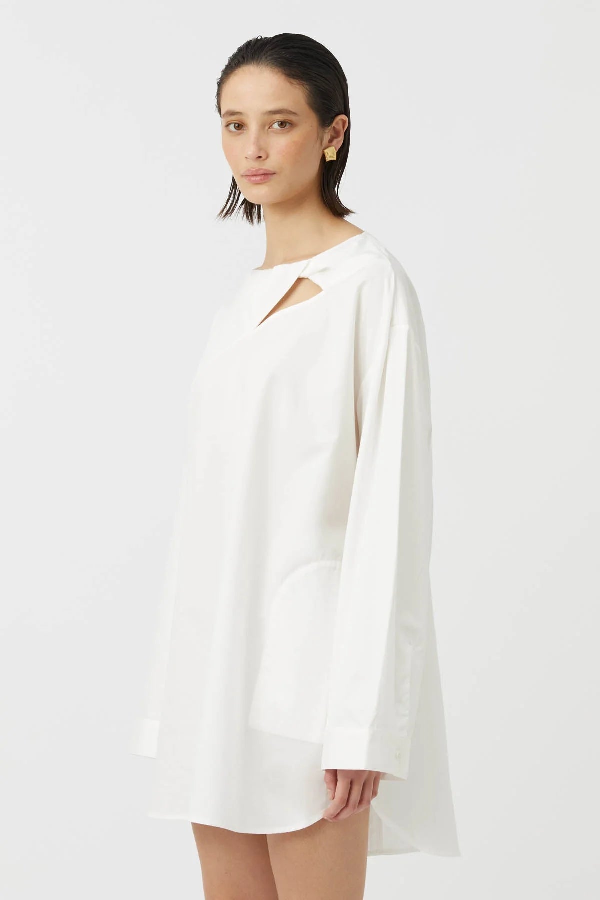 Camilla and Marc | Winslow Long Sleeve Shirt Dress | Soft White | Palm Boutique