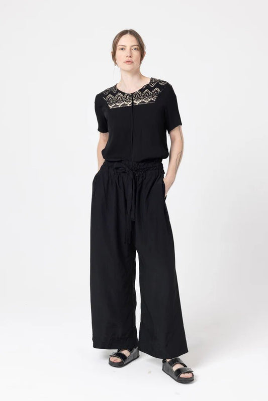 Company Of Strangers | Flow Pant | Black Slub | Palm Boutique