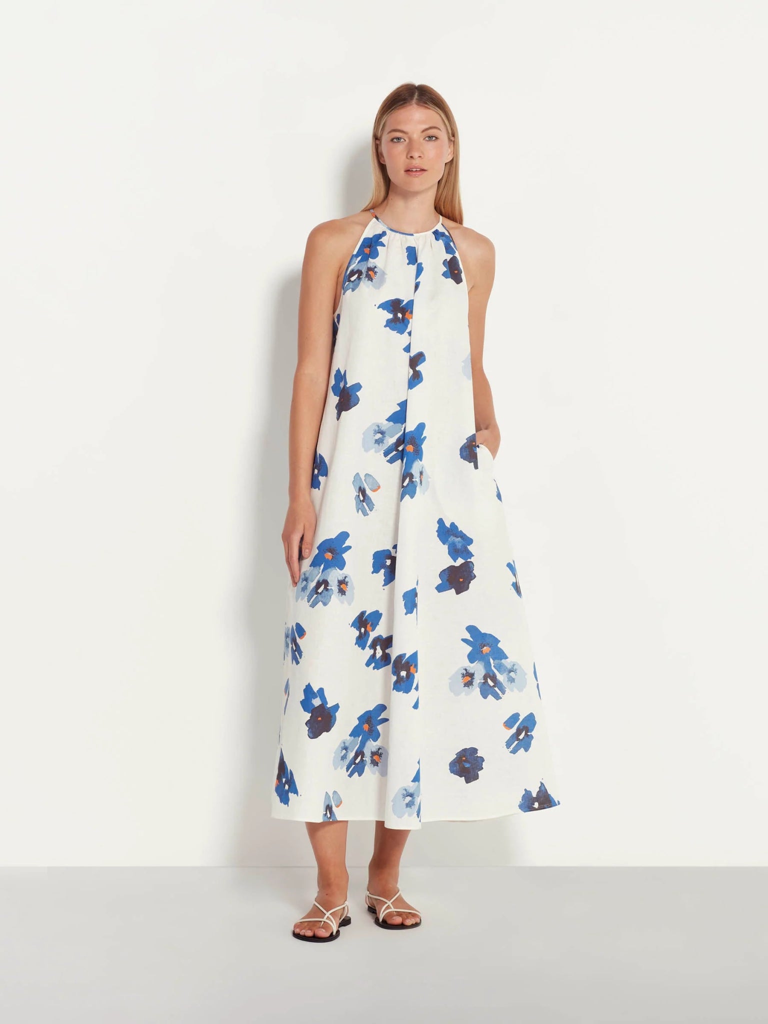 Juliette Hogan | Astrid Dress | Bella Floral Bluebell | Palm Boutique