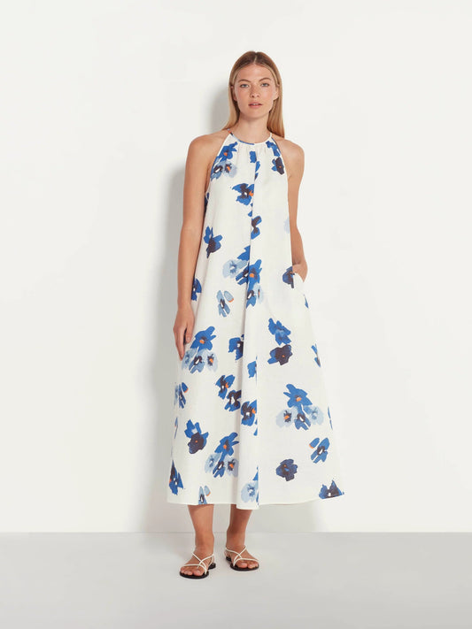 Juliette Hogan | Astrid Dress | Bella Floral Bluebell | Palm Boutique