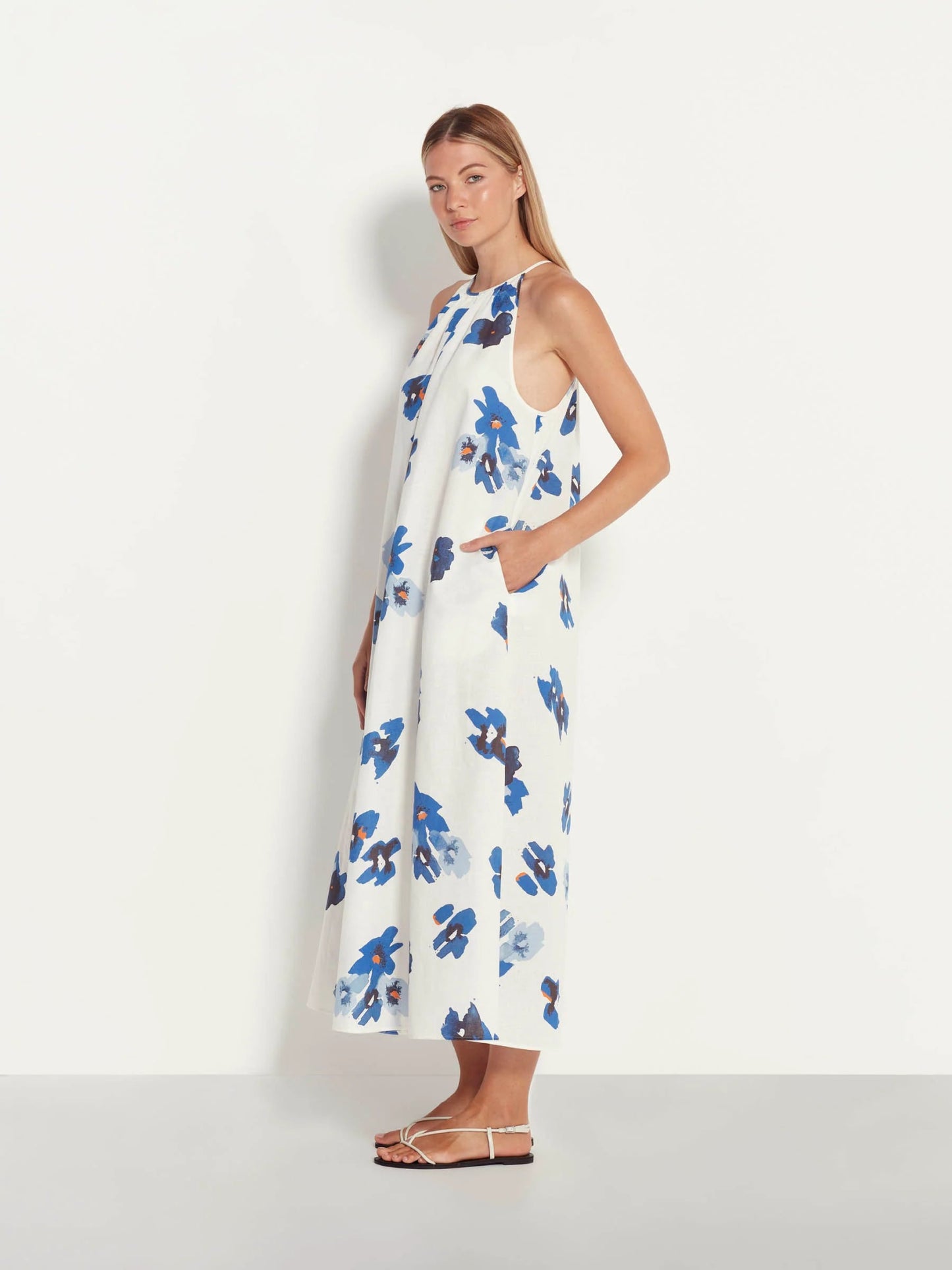 Juliette Hogan | Astrid Dress | Bella Floral Bluebell | Palm Boutique