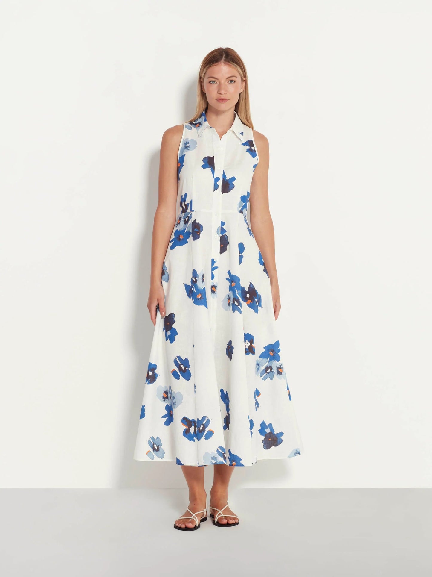 Juliette Hogan | Fi Dress | Bella Floral Bluebell | Palm Boutique