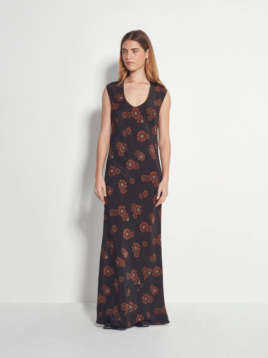 Juliette Hogan | Kenna Dress (Silk CDC) | Cacao | Palm Boutique