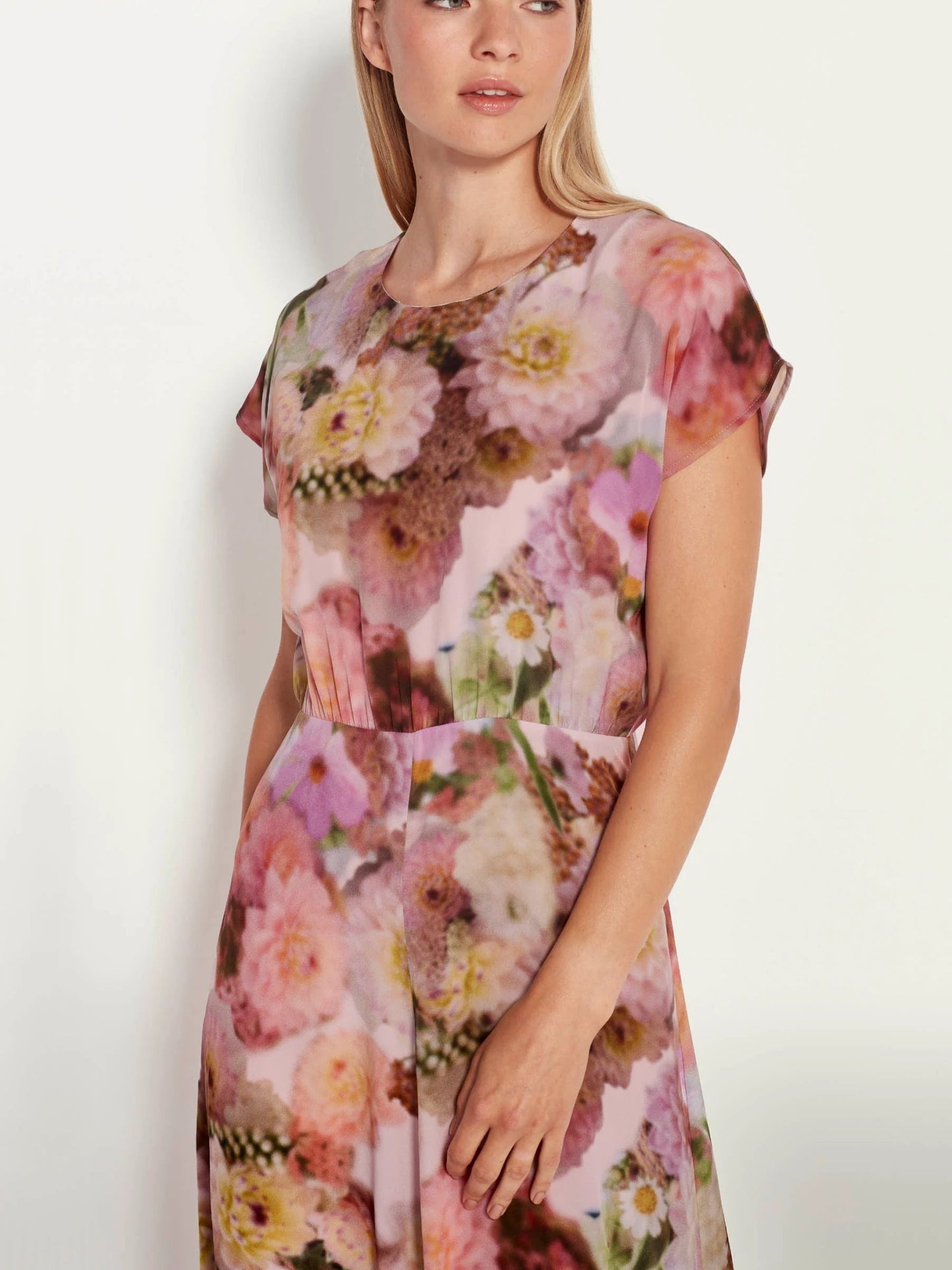 Juliette Hogan | Lorna Dress (Glass Flower Silk) Glaze | Palm Boutique