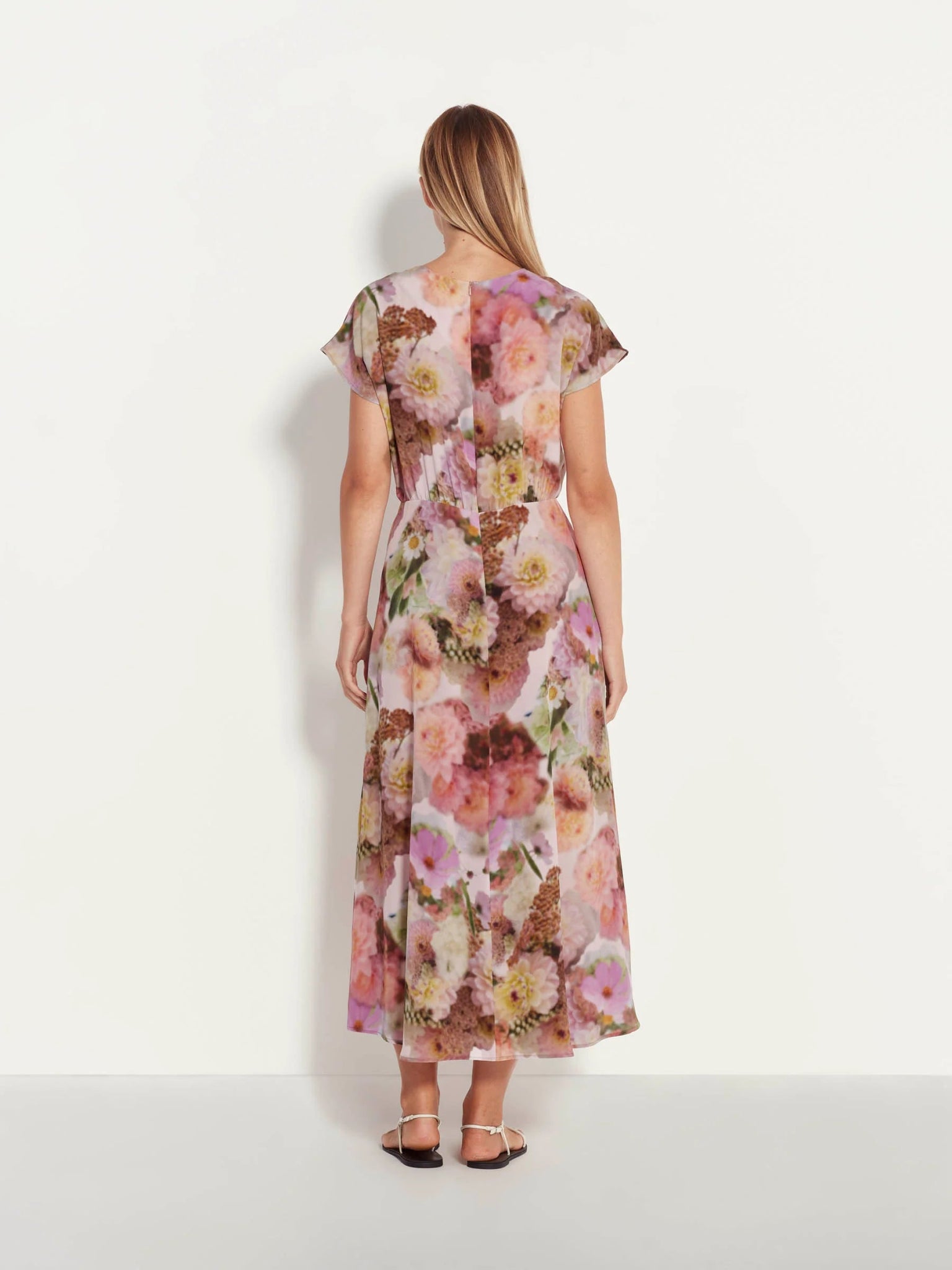 Juliette Hogan | Lorna Dress (Glass Flower Silk) Glaze | Palm Boutique