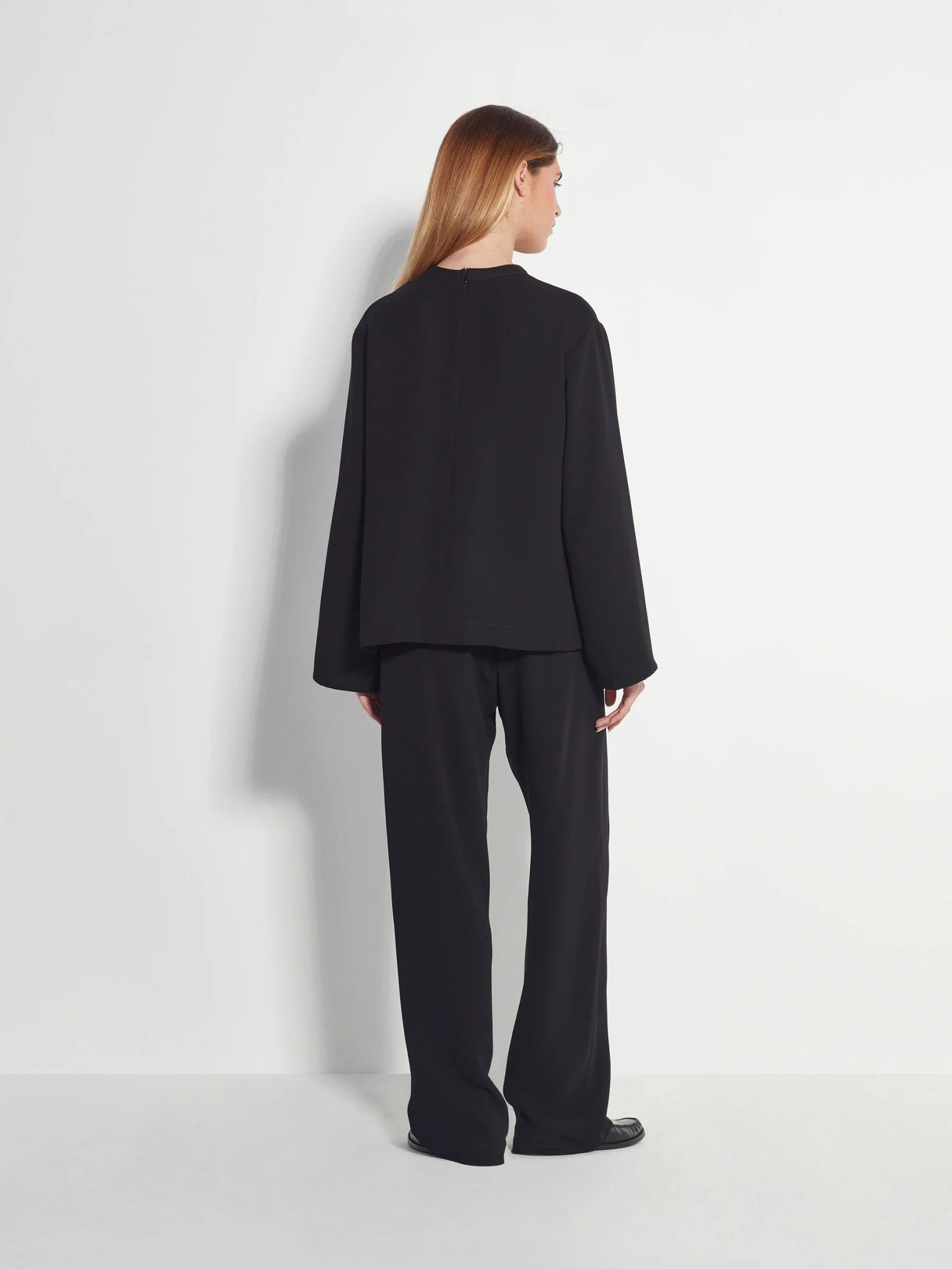 Juliette Hogan | L/S Fancy T (Luxe Suiting) | Black | Palm Boutique