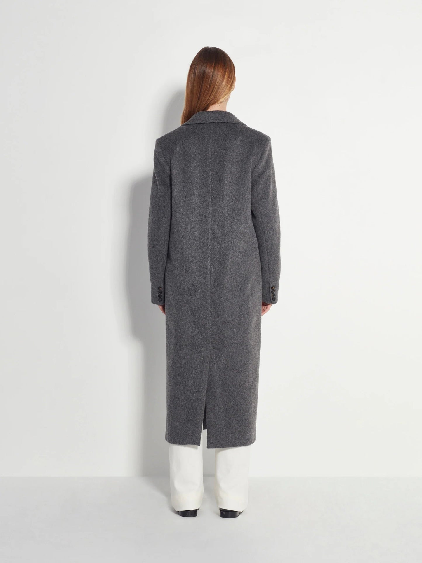 Juliette Hogan | Mantelle Coat (Wool Alpaca) | Grey Fur | Palm Boutique