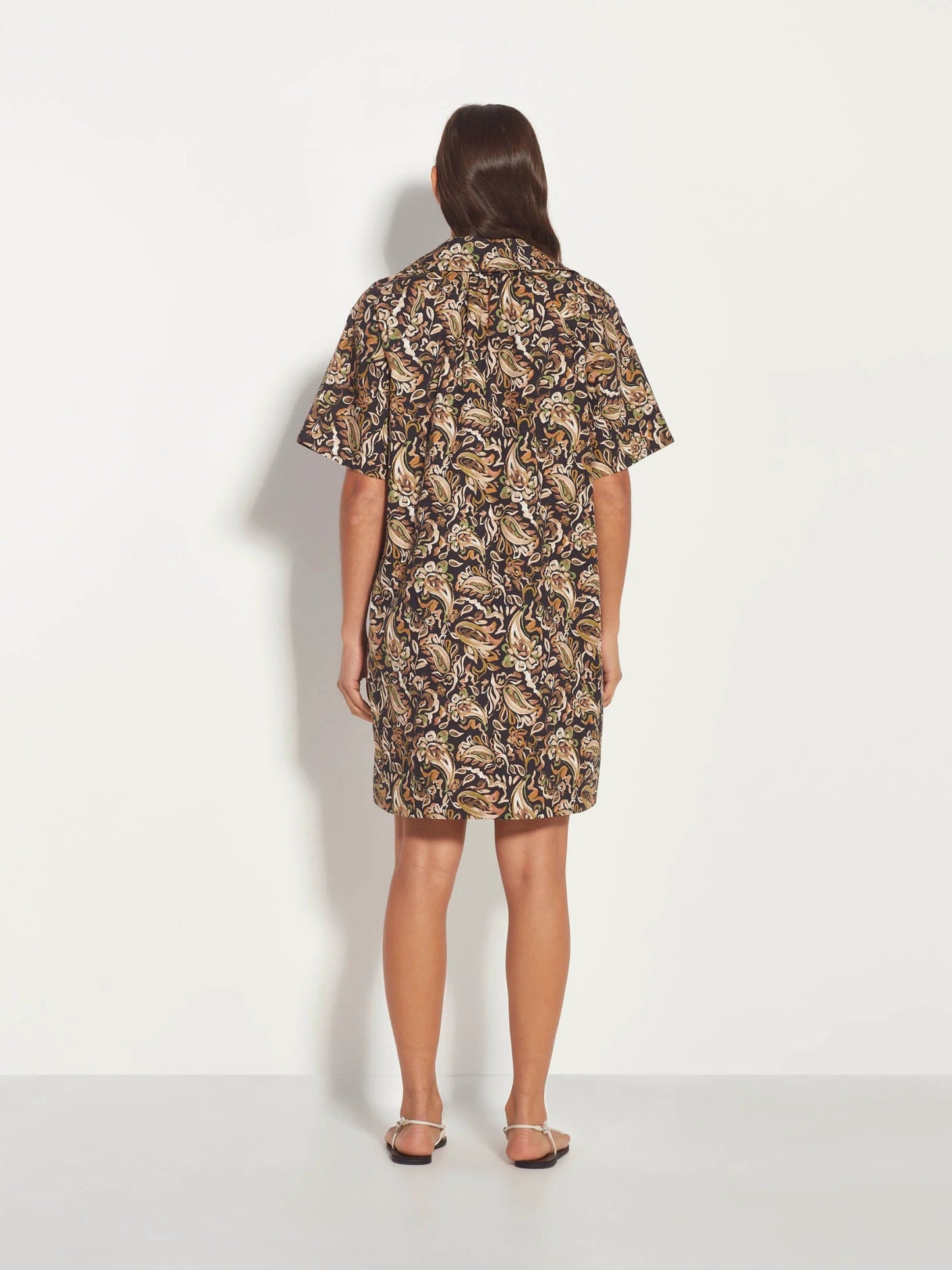 Juliette Hogan | Rue Shirtdress | Painterly Paisley | Palm Boutique