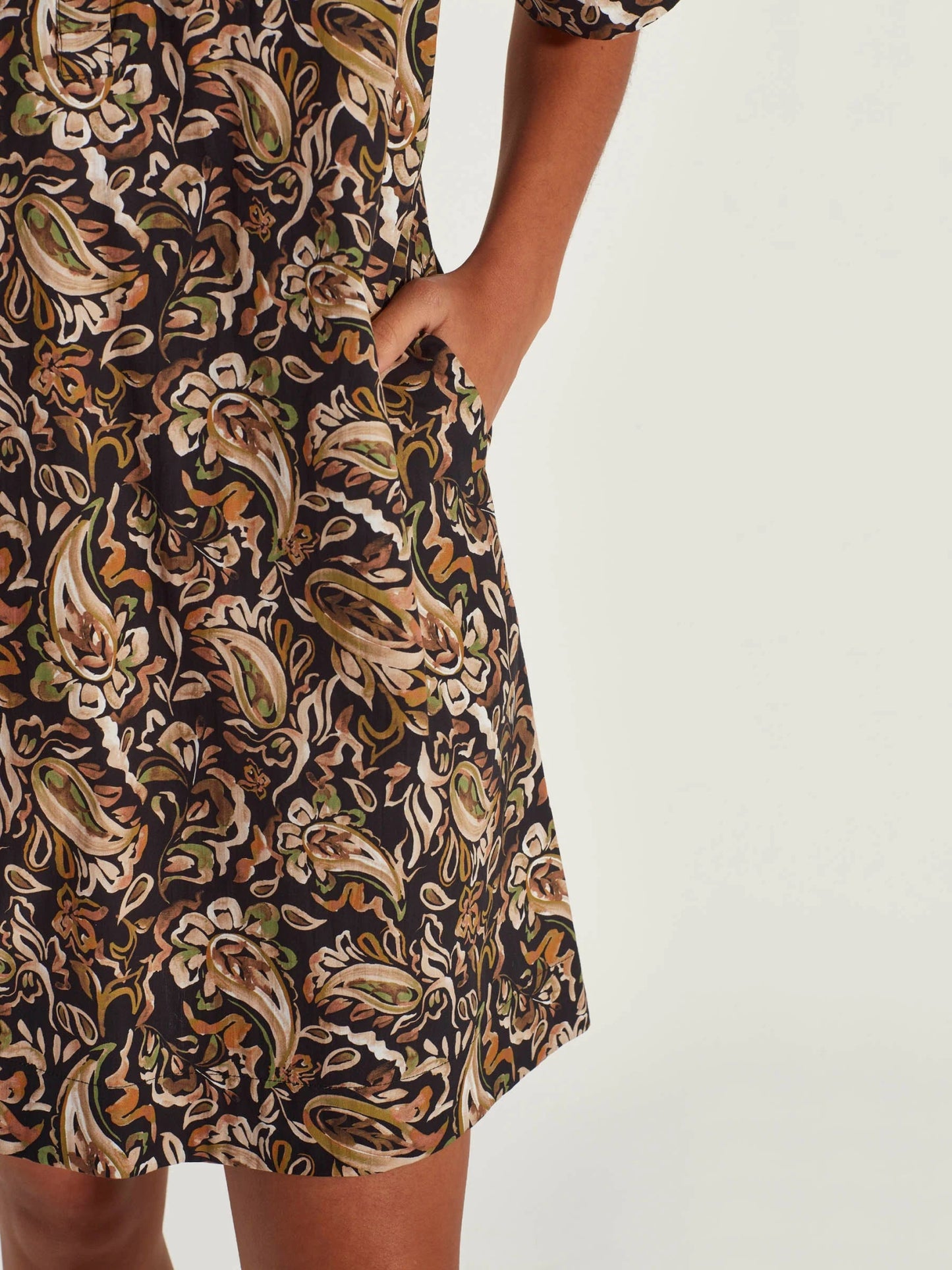 Juliette Hogan | Rue Shirtdress | Painterly Paisley | Palm Boutique