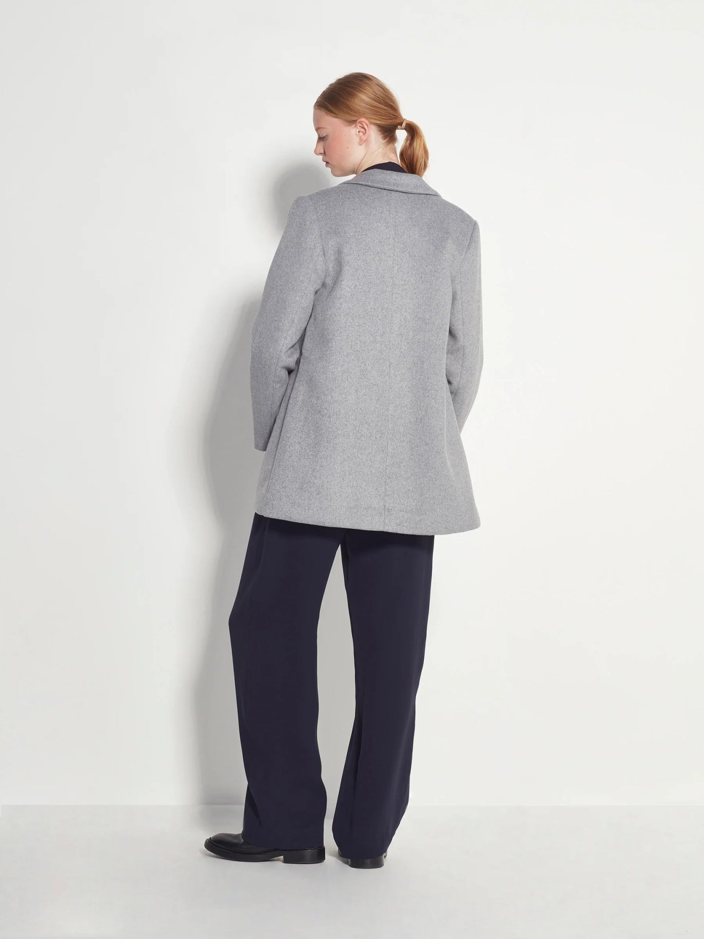 Juliette Hogan | Wednesday Coat (Soft Wool) | Grey Marle | Palm Boutique