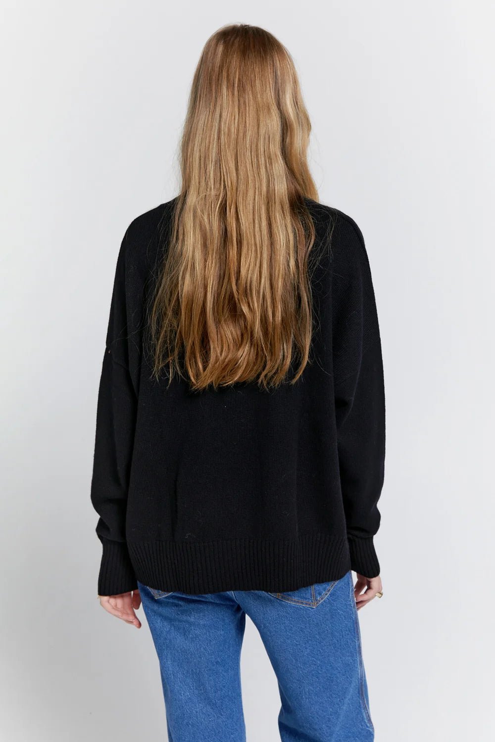 Karen Walker | Carmen Cashmere Turtleneck Sweater | Black | Palm Boutique