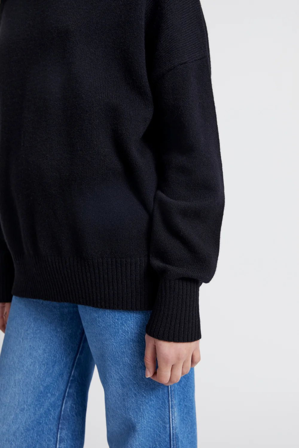 Karen Walker | Carmen Cashmere Turtleneck Sweater | Black | Palm Boutique