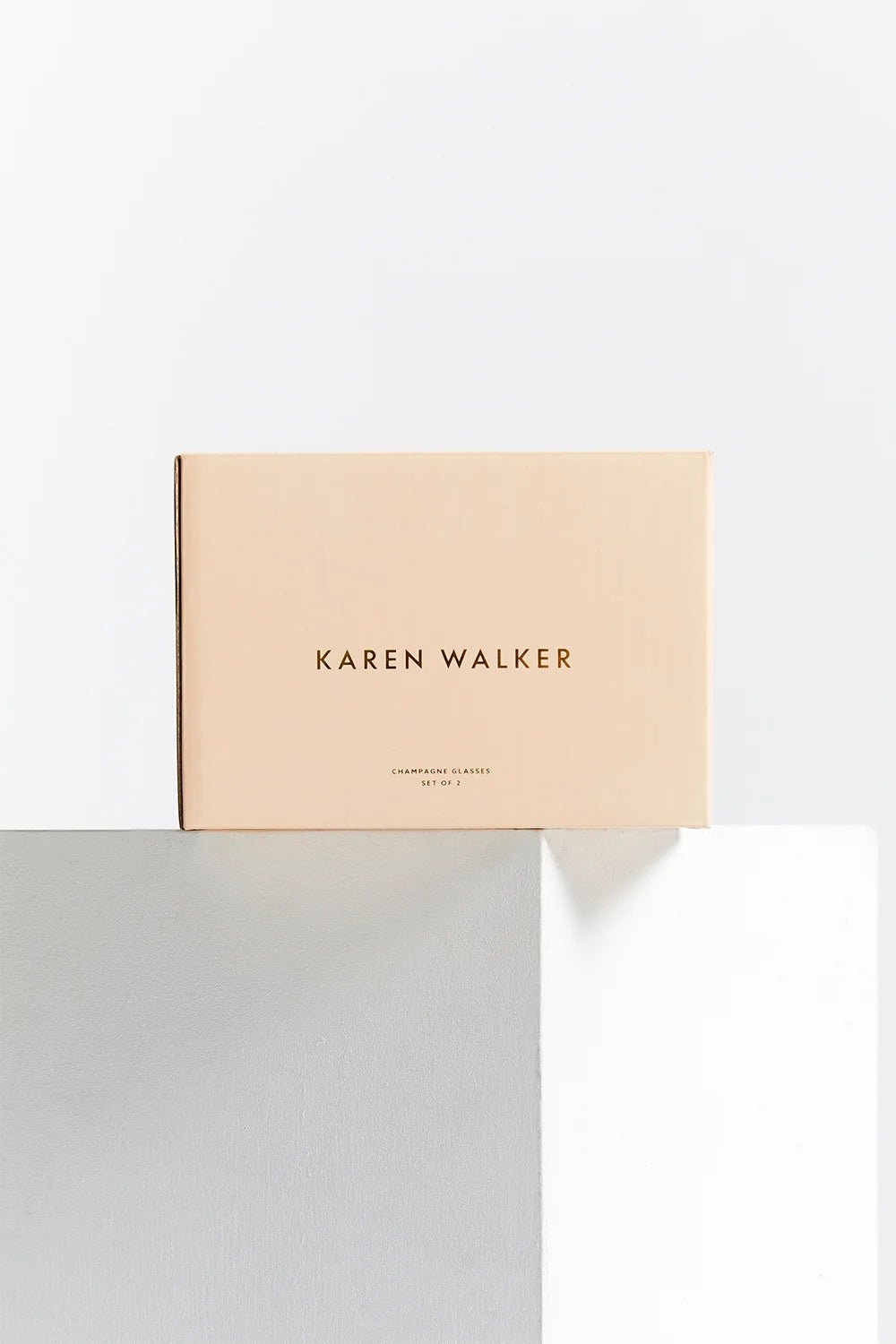 Karen Walker | Champagne Coupe Set | Gold Rim | Palm Boutique