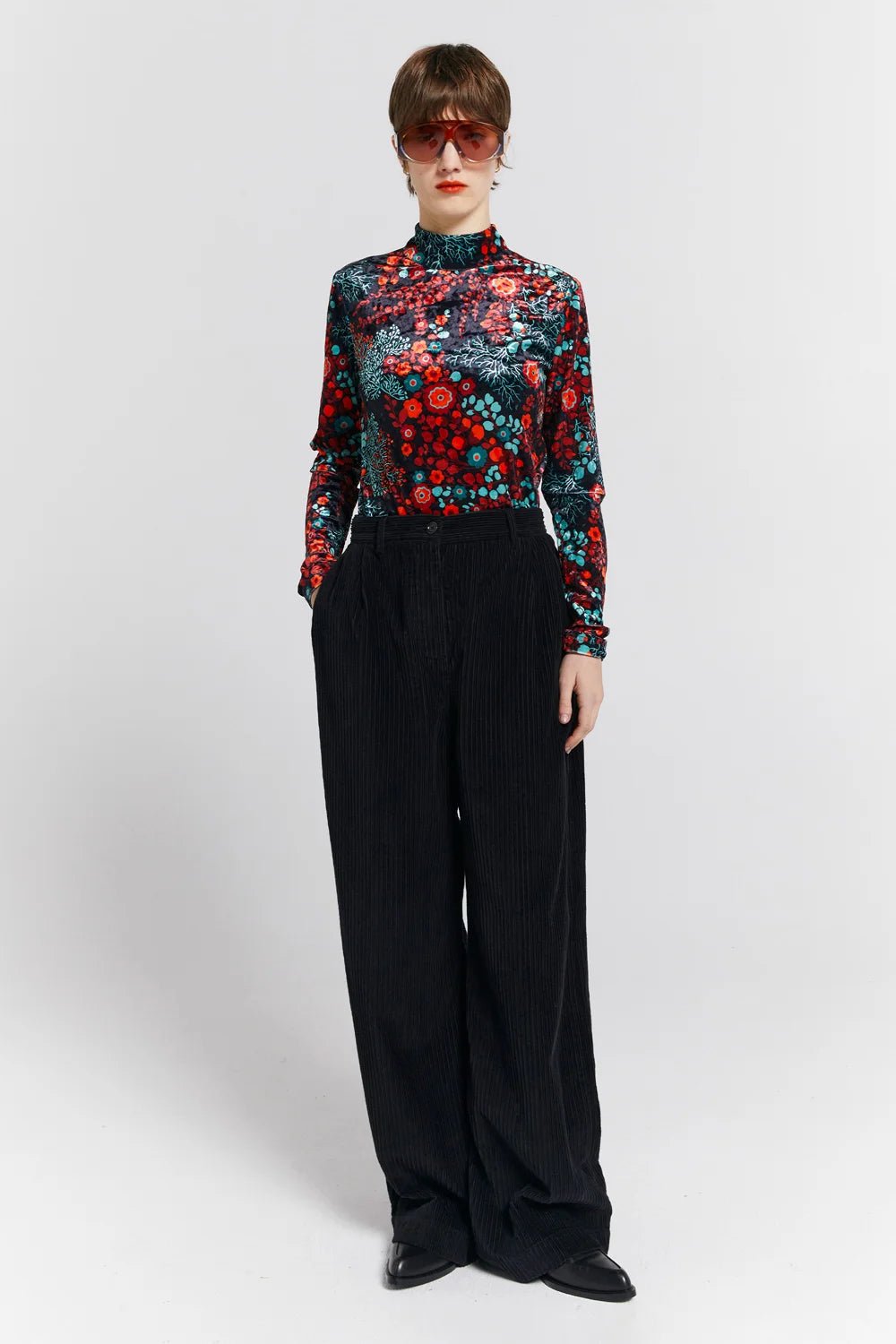 Karen Walker | Electric Velvet Turtleneck | Electric Meadow | Palm Boutique