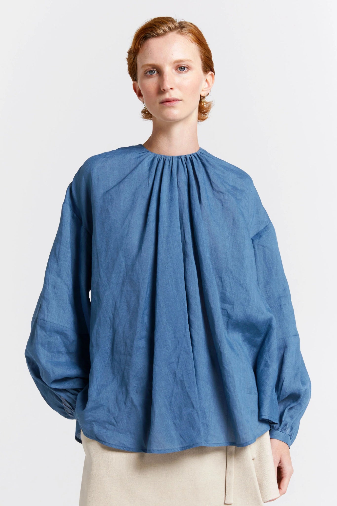 Karen Walker | Heirloom Blouse | Denim | Palm Boutique