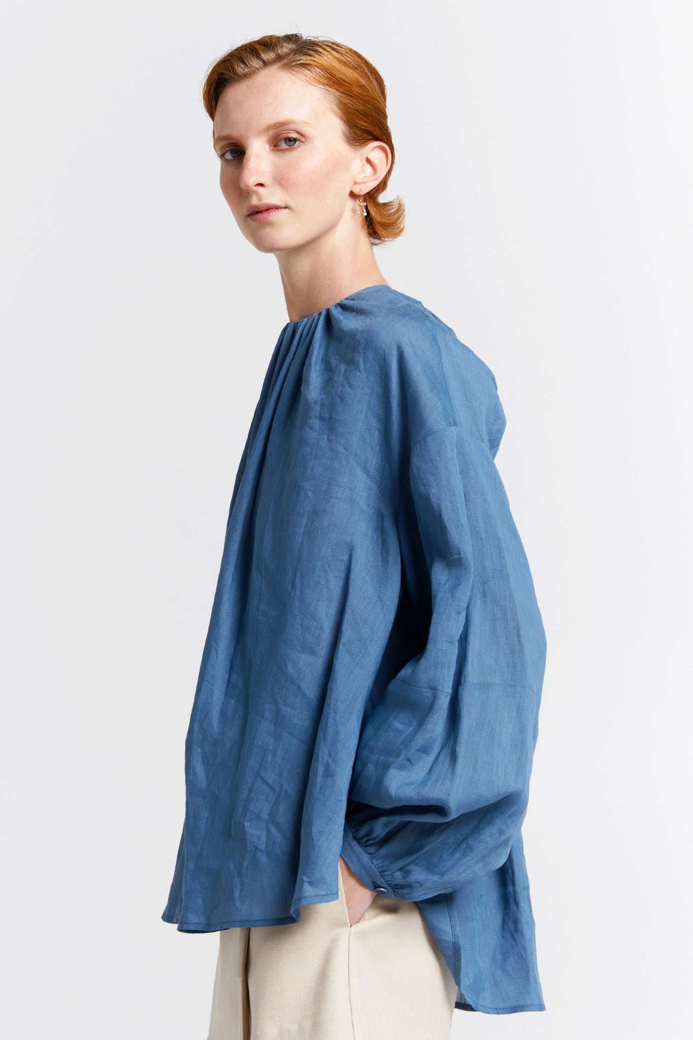 Karen Walker | Heirloom Blouse | Denim | Palm Boutique