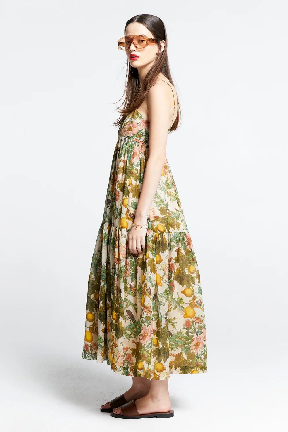 Karen Walker | KW Zestful Dress | Insects & Fruit Washed Ramie | Palm Boutique