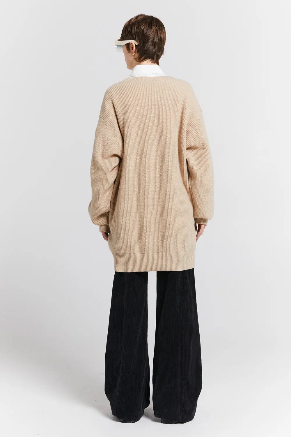 Karen Walker | Naomi Oversized Cashmere Sweater | Oat | Palm Boutique