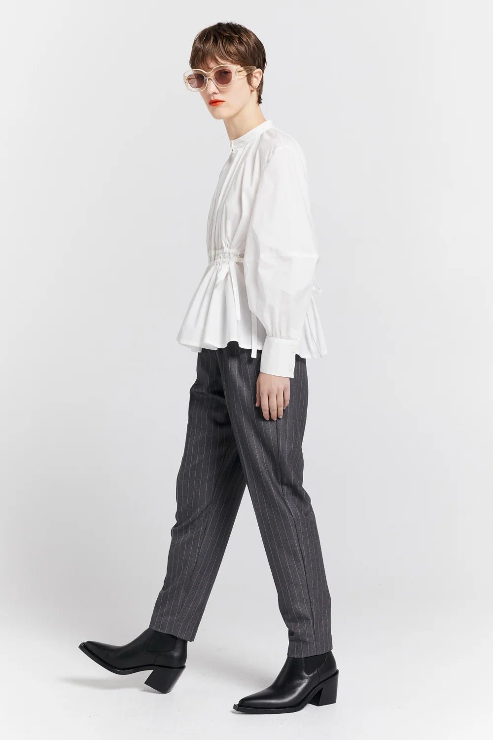 Karen Walker | Nico Trousers | Pinstripe Charcoal | Palm Boutique