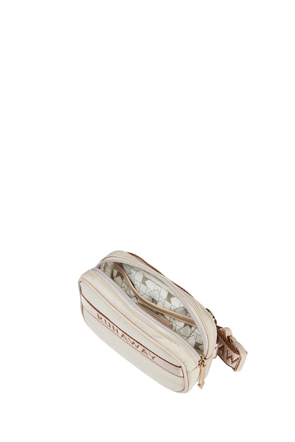 Karen Walker | Runaway Mini Belt Bag | Macadamia/Chestnut | Palm Boutique