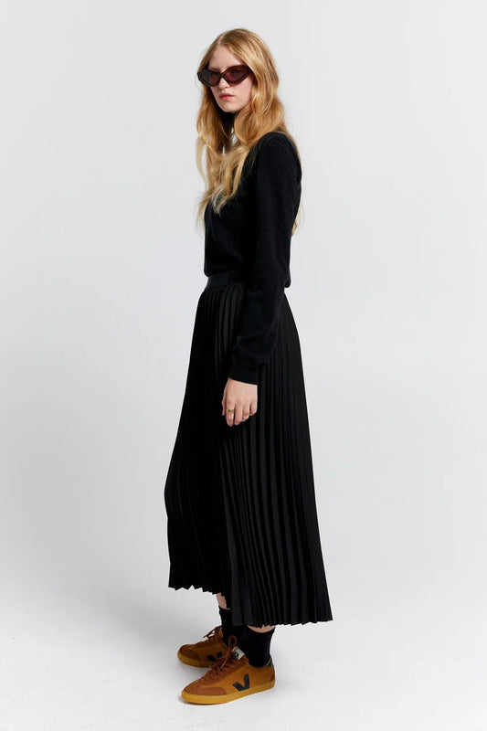 Karen Walker | Sunray Pleated Skirt | Black | Palm Boutique