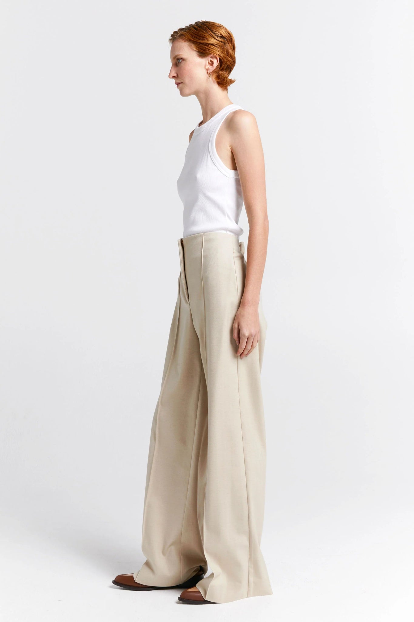 Karen Walker | Vestige Trousers | Natural | Palm Boutique