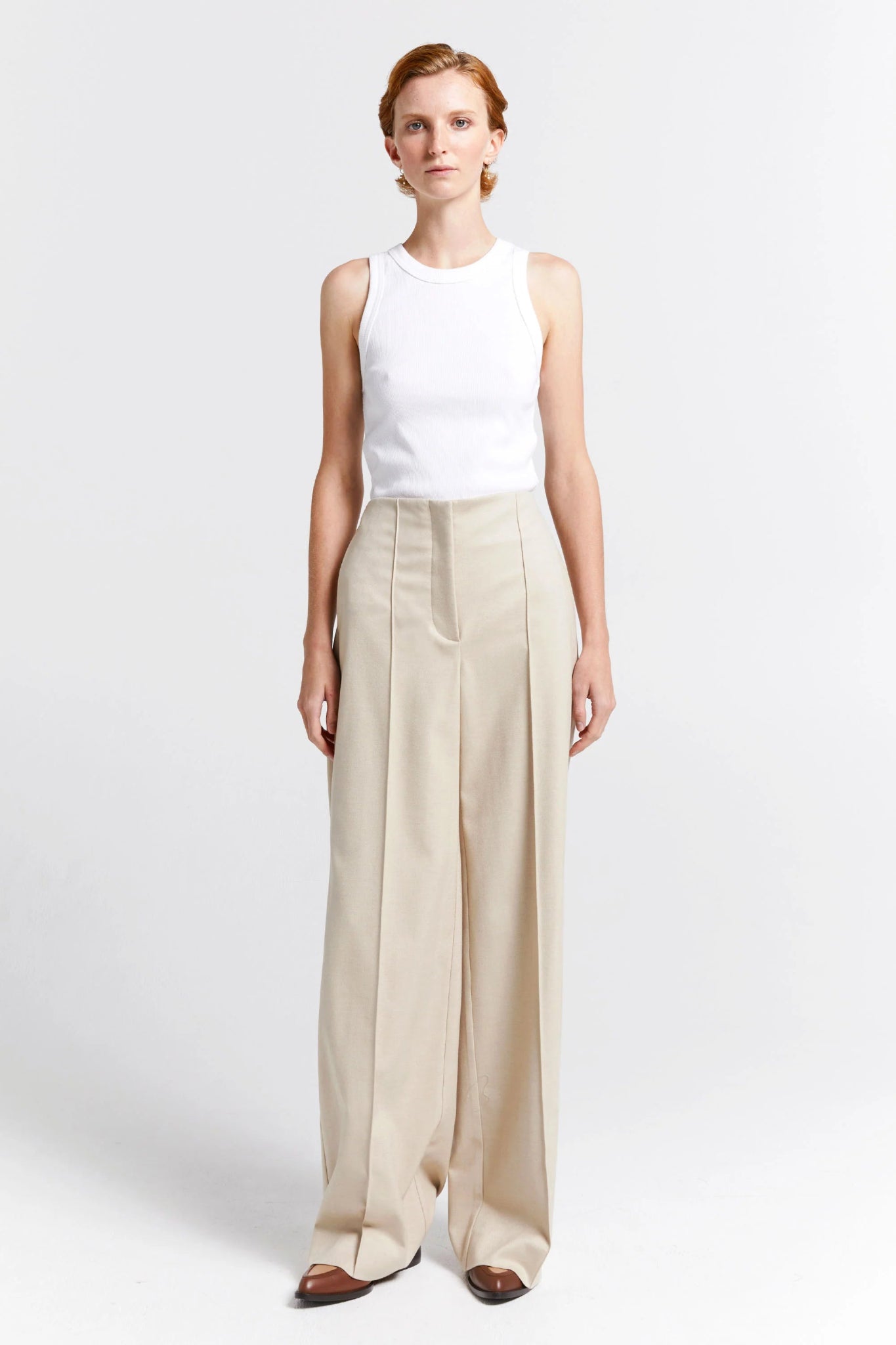 Karen Walker | Vestige Trousers | Natural | Palm Boutique