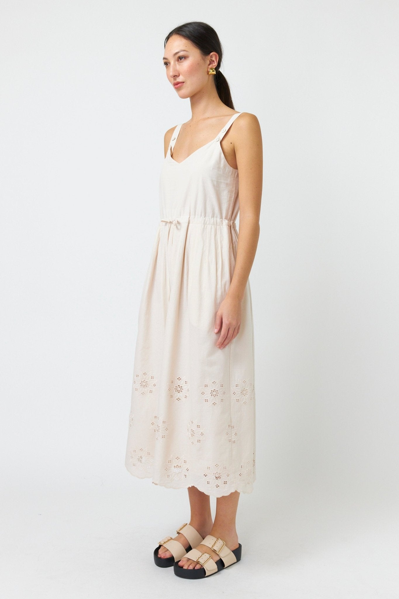 Kate Sylvester | Broderie Sundress | Chalk | Palm Boutique