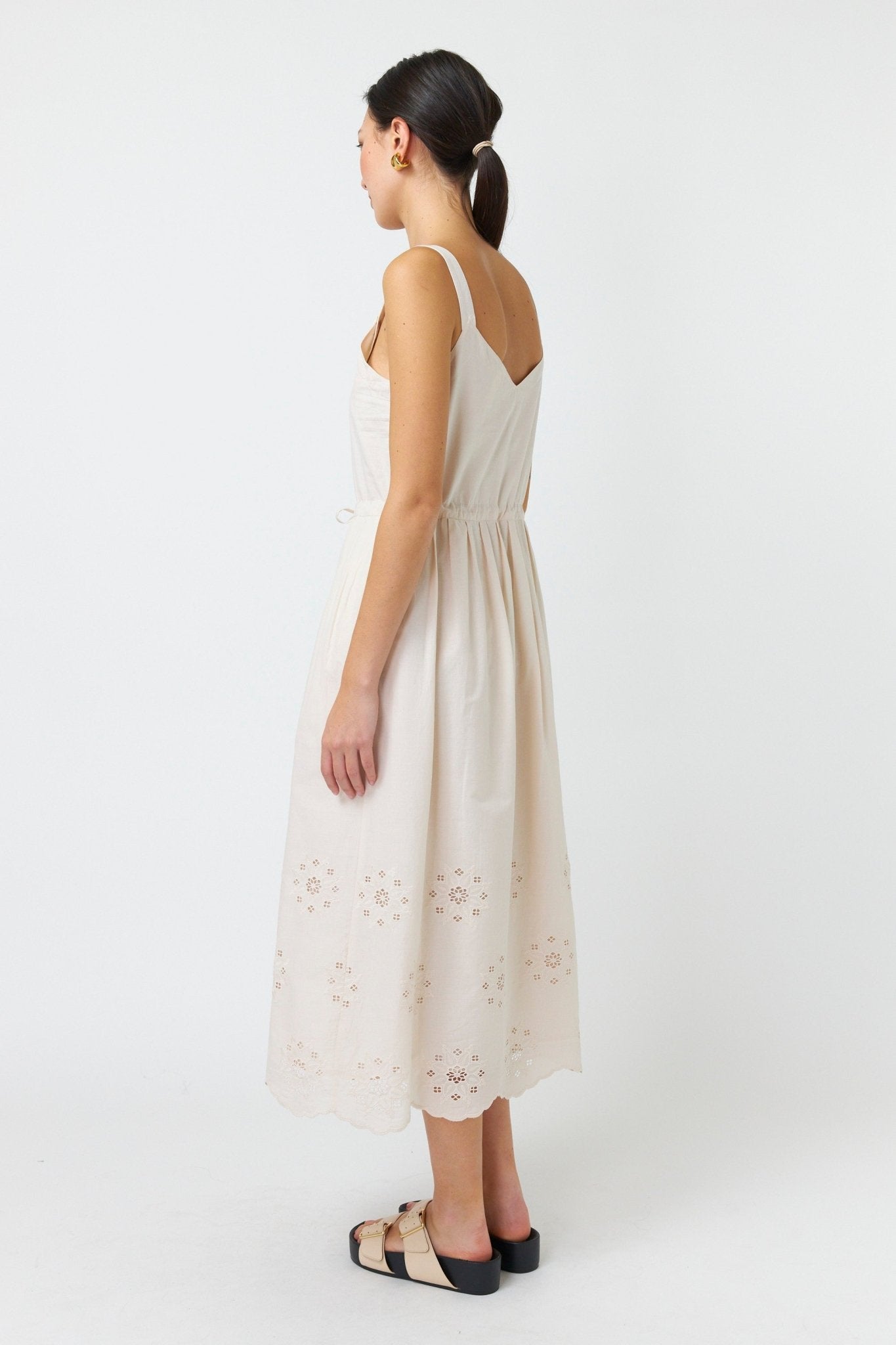 Kate Sylvester | Broderie Sundress | Chalk | Palm Boutique