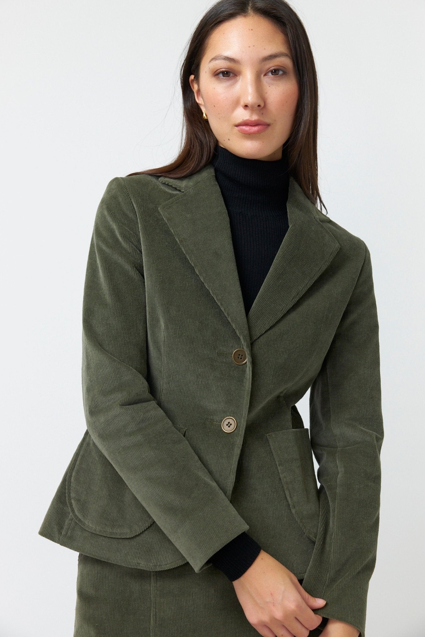 Kate Sylvester | Cord Blazer | Olive | Palm Boutique