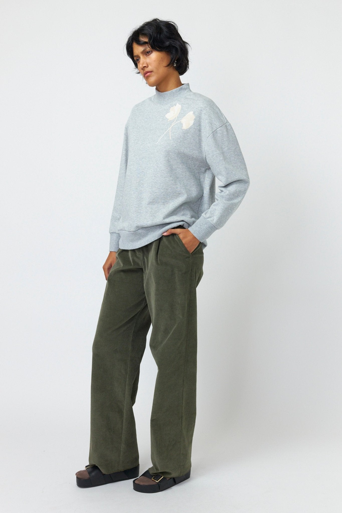 Kate Sylvester | Cord Trouser | Olive | Palm Boutique