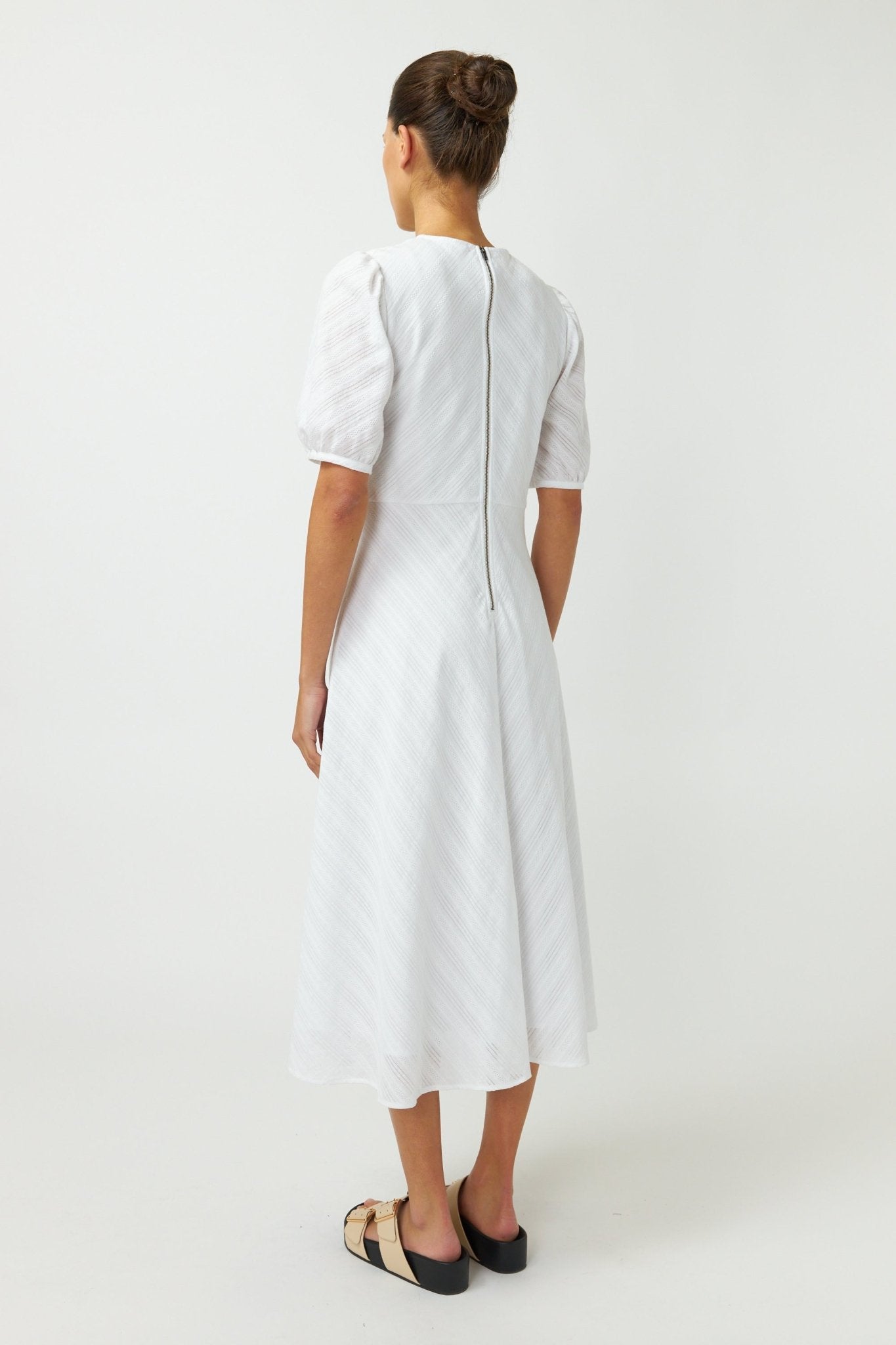 Kate Sylvester | Crossed Stitch Dress | White | Palm Boutique