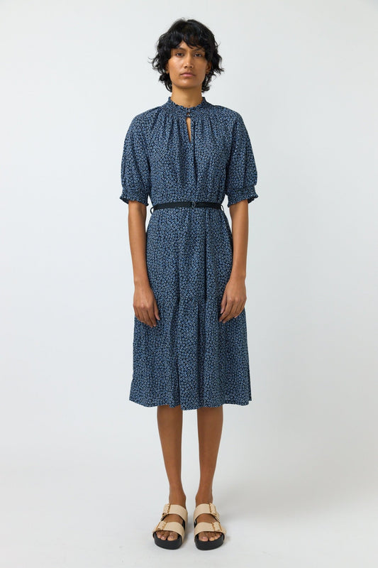 Kate Sylvester | Desert Flower Smock Dress | Blue | Palm Boutique