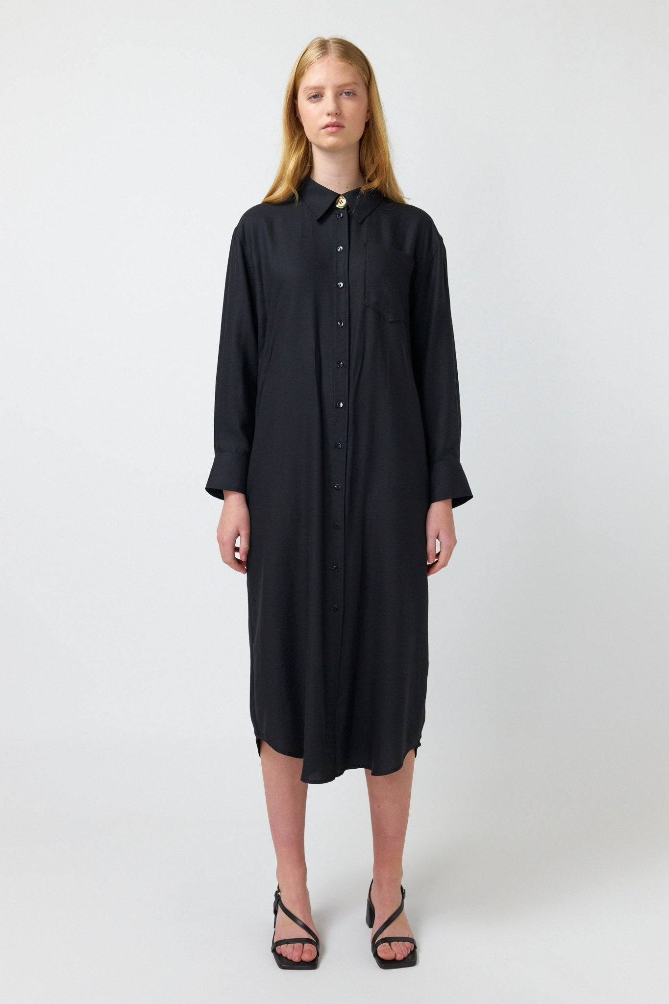 Kate Sylvester | Maris Shirt Dress | Black | Palm Boutique